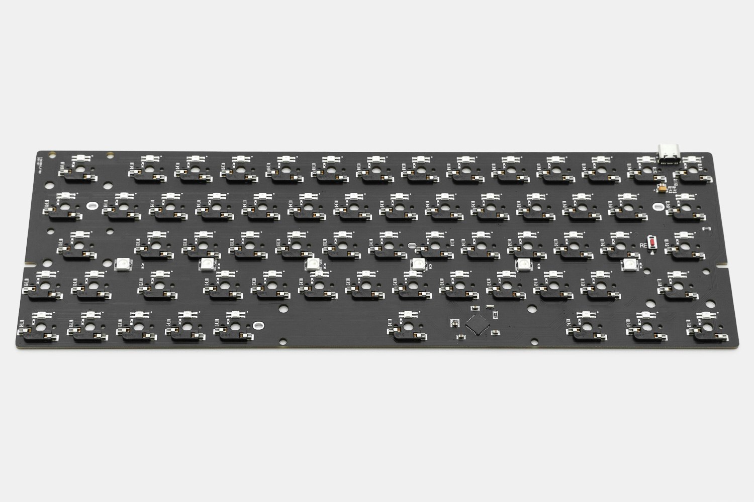 BM60 60% Hot-Swappable RGB PCB