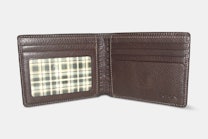Tyler Tumbled Billfold – Coffee with Plaid