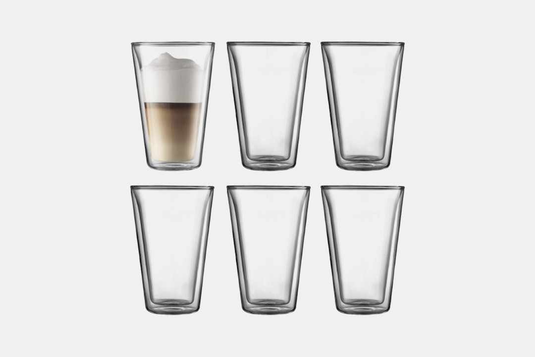 Bodum Canteen Double-Wall Glasses (Set of 6)