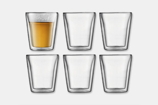 Bodum Canteen Double-Wall Glasses (Set of 6)