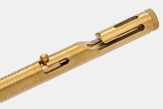 Boker Plus Brass Bolt Action Tactical Pen CID CAL .45
