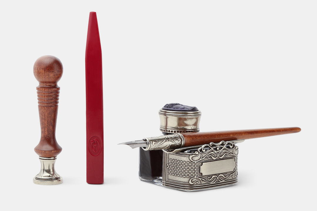 Bortoletti Wooden Pen & Seal Set