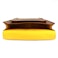Saddle tan with yellow lining