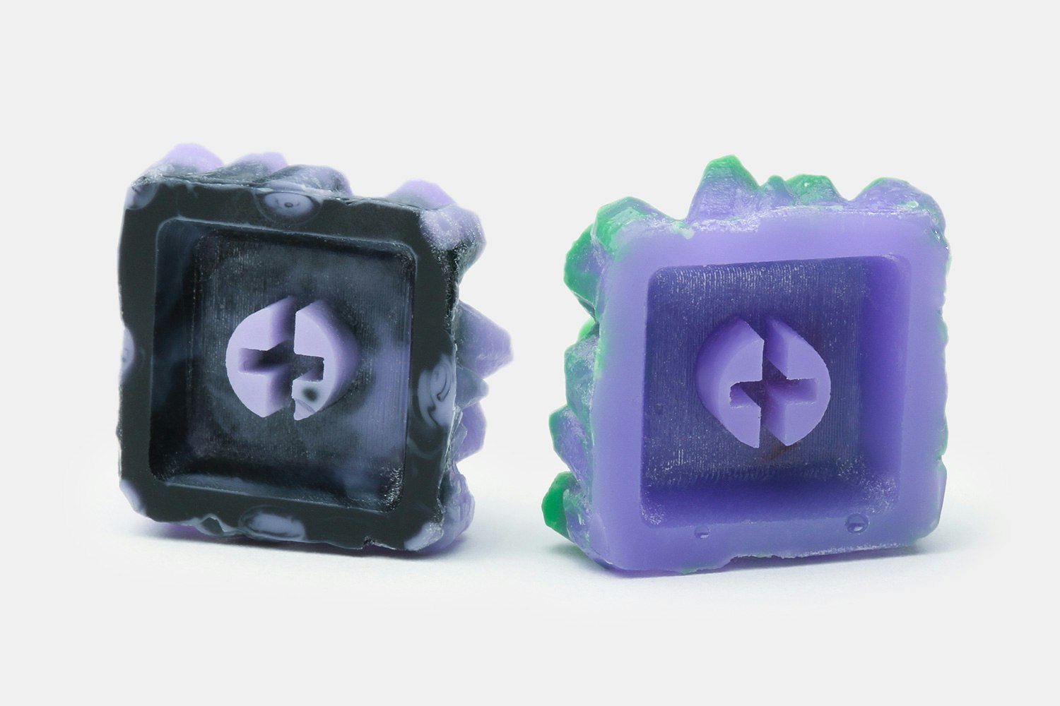 Bubble Keys Crystal Echeveria Resin Artisan Keycap