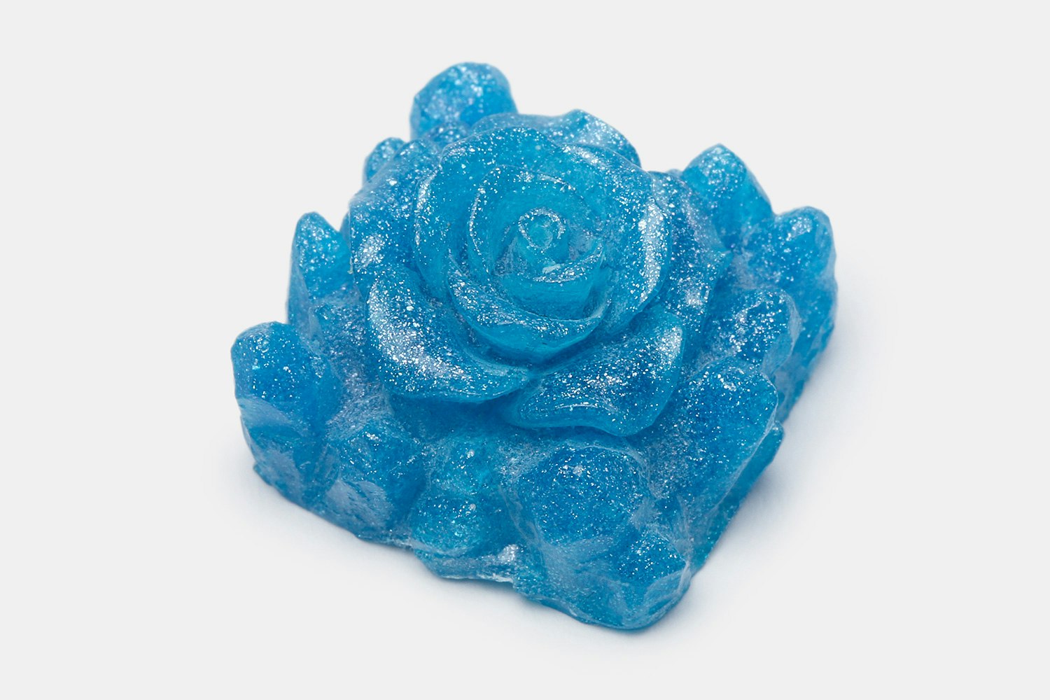Bubble Keys Crystal Echeveria Resin Artisan Keycap