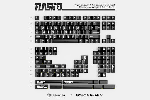 Buger x Gyeong-Min [Flash] Transparent PC Keycap Set
