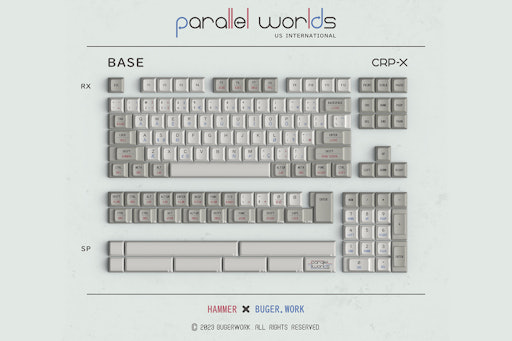 Buger.Work & Hammer CRP-X Parallel Worlds Keycap Set