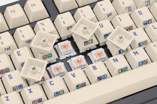 Buger & HammerWorks CRP C64 Dye-Subbed Keycap Set