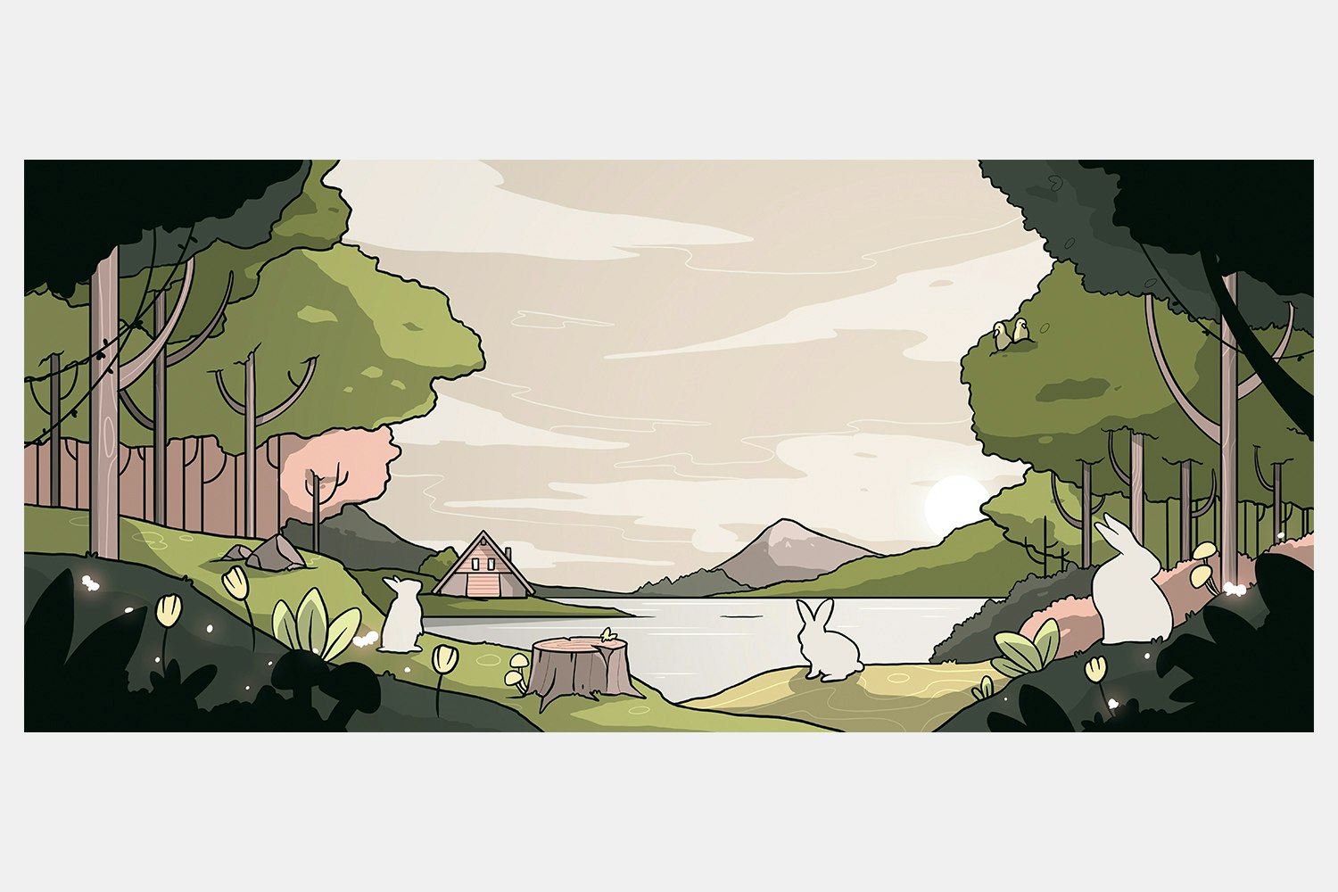 Bunny Land Desk Mats