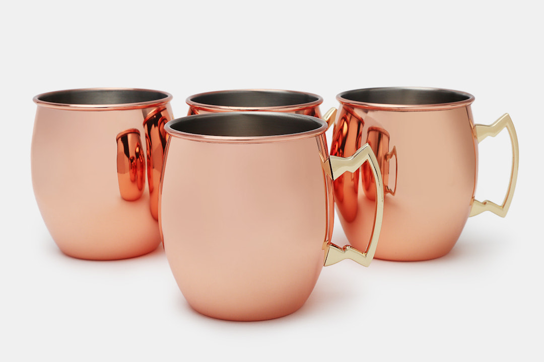Cambridge Copper Moscow Mule Mug Set (4-Pack)