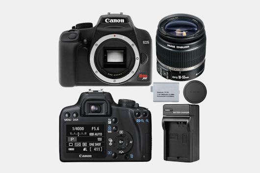 Canon EOS Rebel XS with the 18–55mm lens