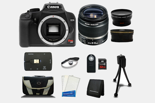 Canon EOS Rebel XS 18–55mm lens bundle (+$50)