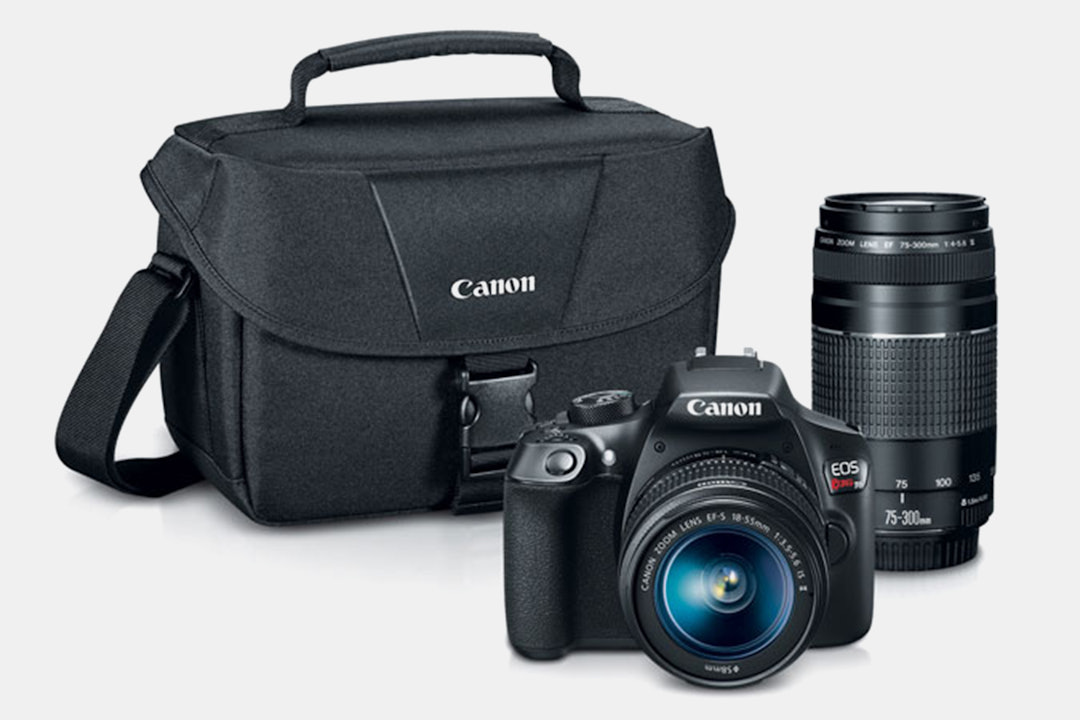 Canon EOS T6 EF-S 18–55mm & EF 75–300mm Bundle