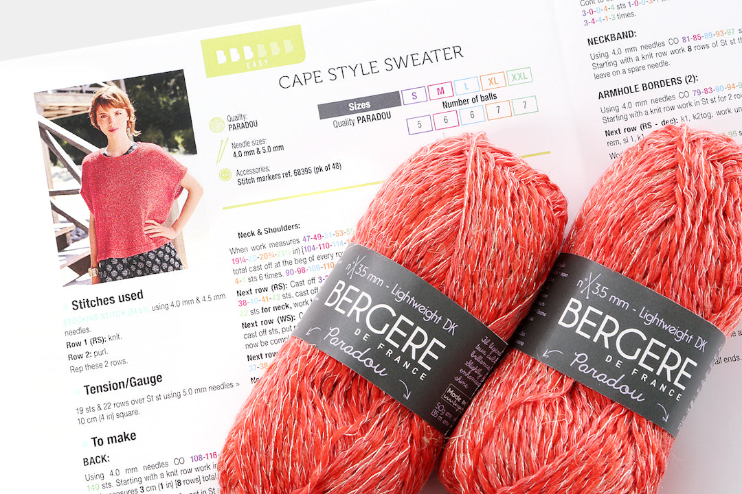 Cape Style Sweater Kit by Bergere De France