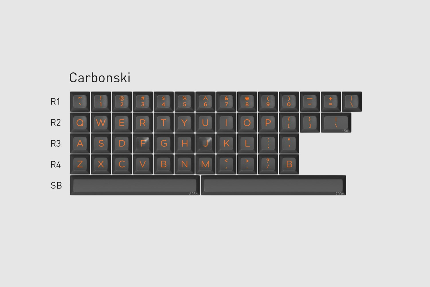 Drop + T0mb3ry SA Carbon Custom Keycap Set