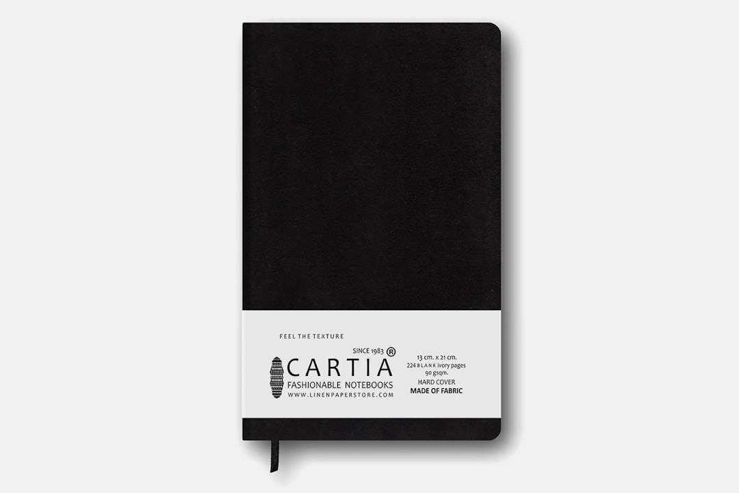 CARTIA Nubuck Hardcover Blank Executive Notebook