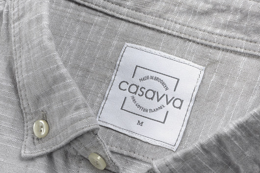 Casavva Crosshatch Long-Sleeve Woven Shirt