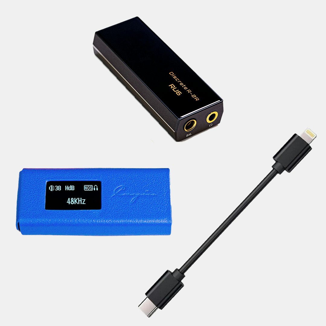 Cayin RU6 Portable USB DAC/Amp with Leather Case and CSL2C Cable