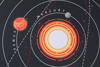 Chenyi Solar System Stitched Cloth Desk Mat