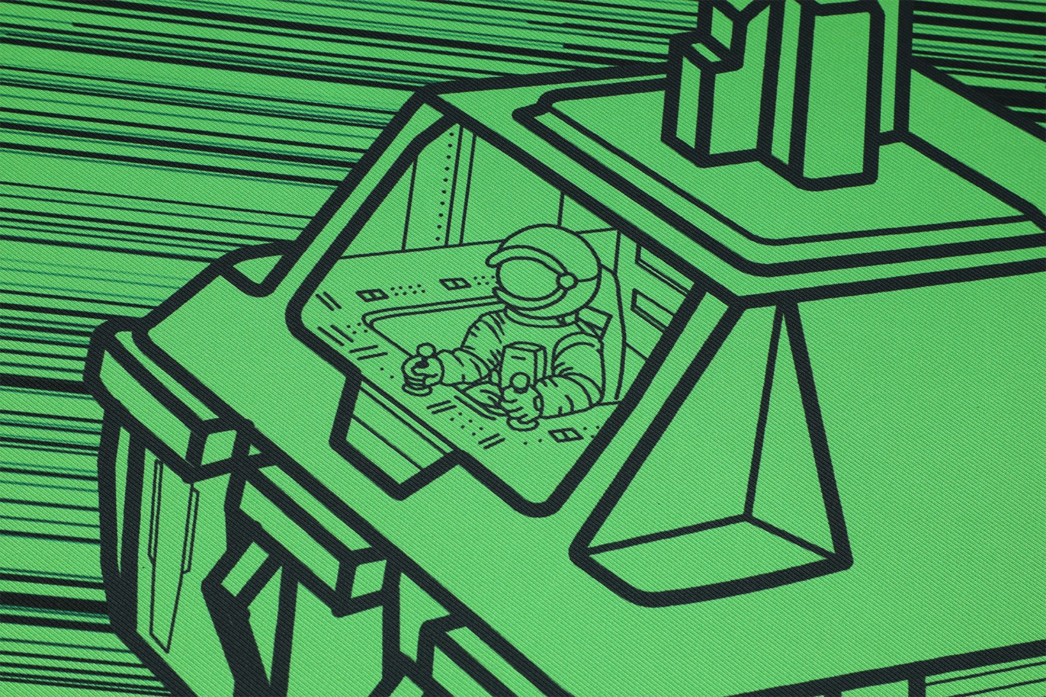 Chenyi Switch Spaceship Stitched Edge Desk Mat