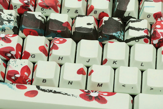 Cherry Blossoms PBT All Over Dye-Subbed Keycap Set