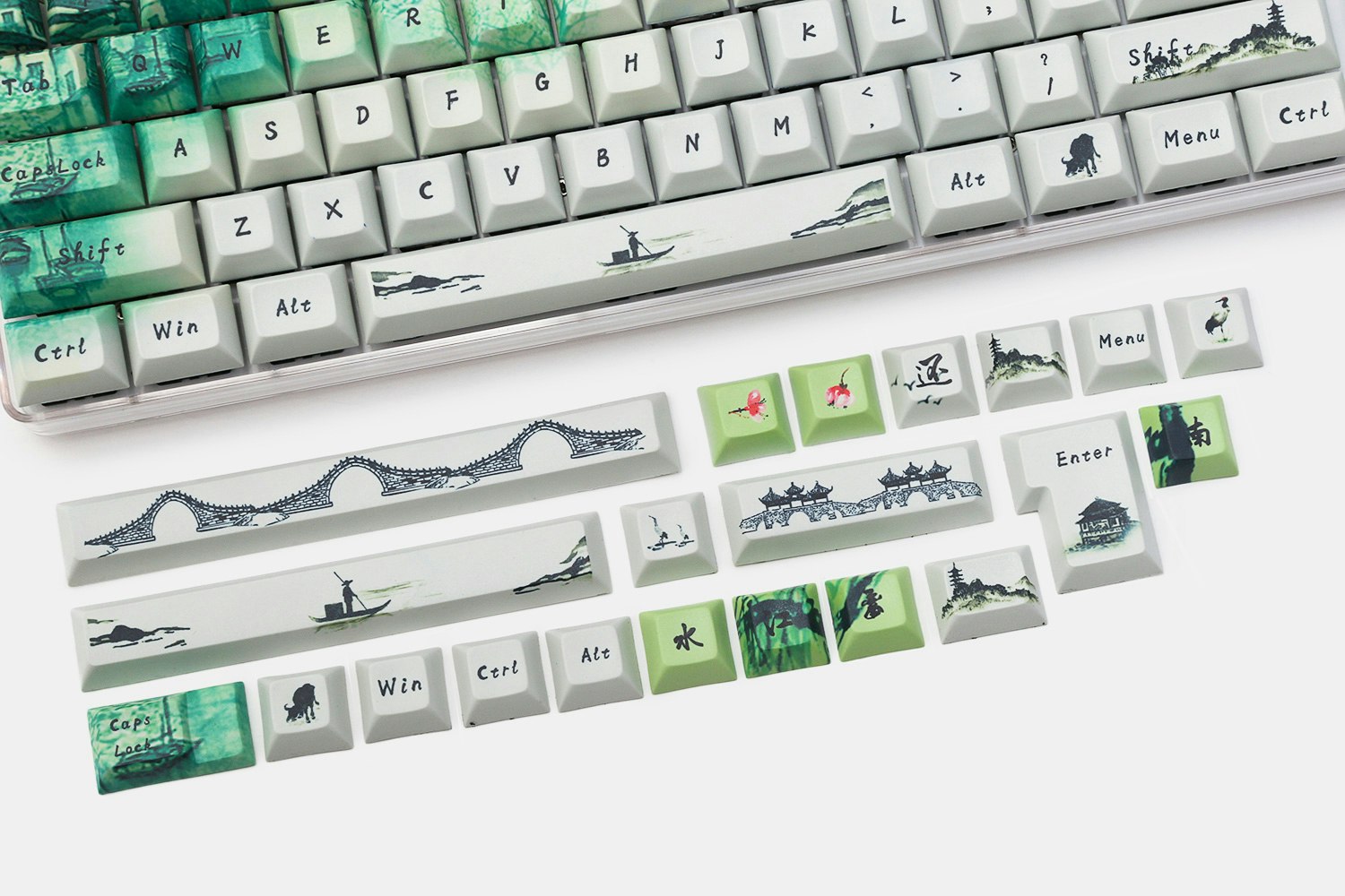 Classical Chinese Poetry DSA Keycap Set