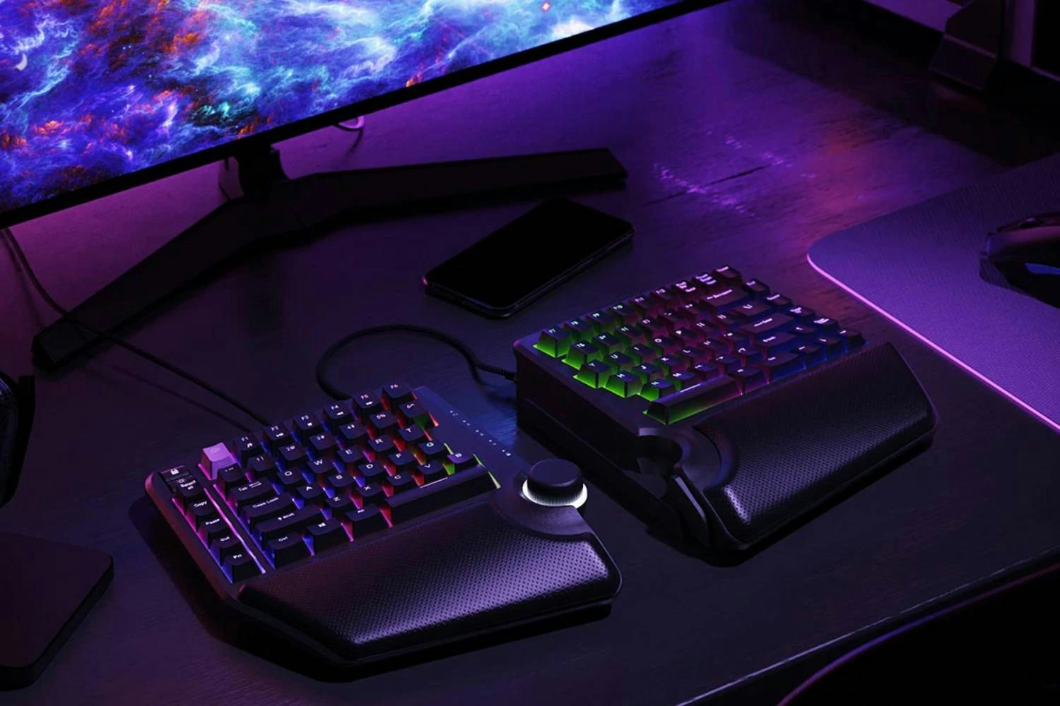 Cloud Nine ErgoTKL Ergonomic Split Mechanical Keyboard