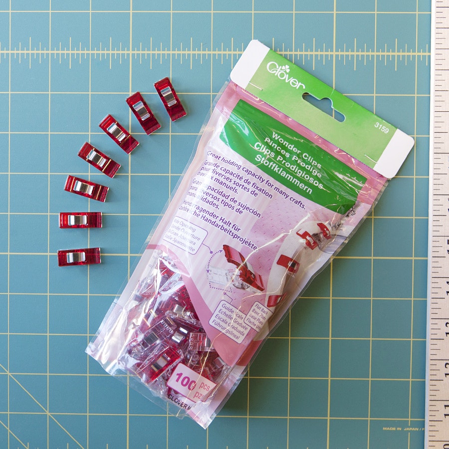 Crafts /& Quilting Clover Standard Size Red Wonder Clips 10 Pack For Sewing