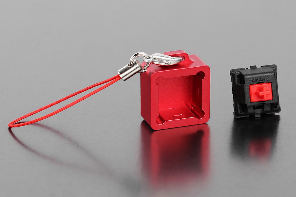CNC Aluminum Cherry MX Keychain