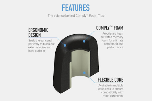 Comply T-100 Memory Foam Eartips