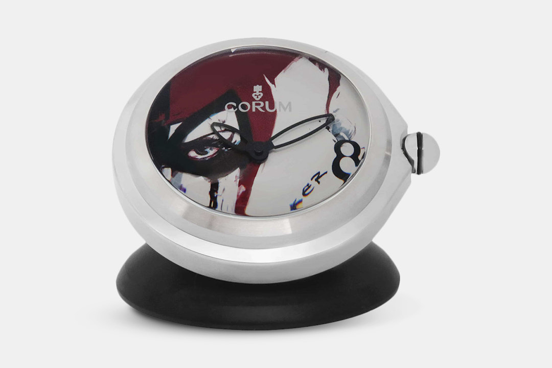 Corum Bubble Joker Stainless Steel Desk Clock