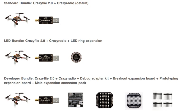 Crazyflie 2.0 Nano Quadcopter + CrazyRadio Bundle | Price & Reviews ...