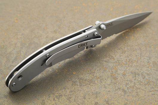 CRKT Navajo Partially-Serrated Stainless Folder