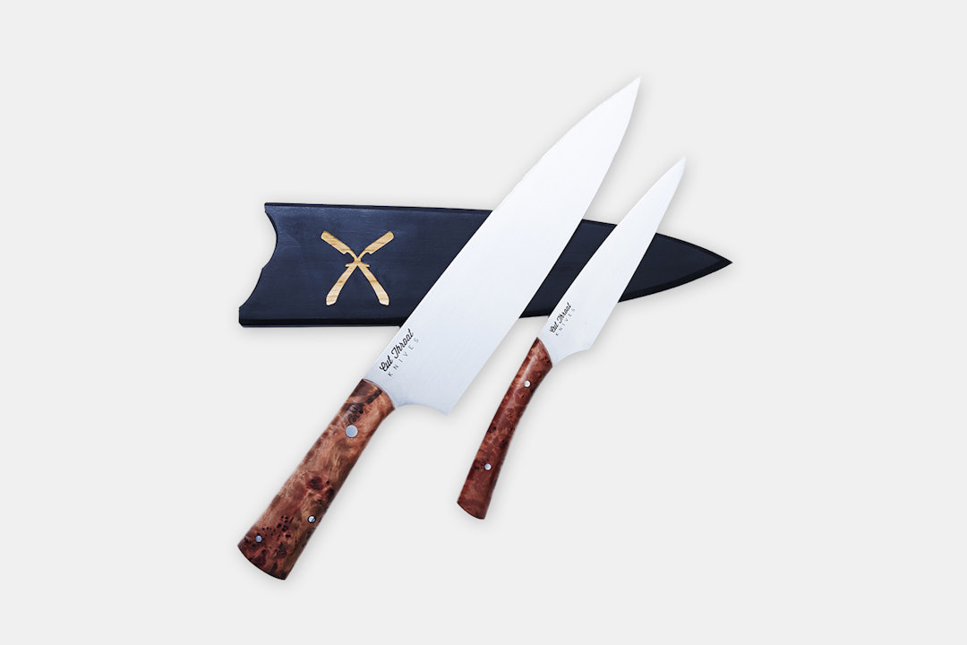 Cut Throat Knives Chef/Paring Combo w/ Custom Saya
