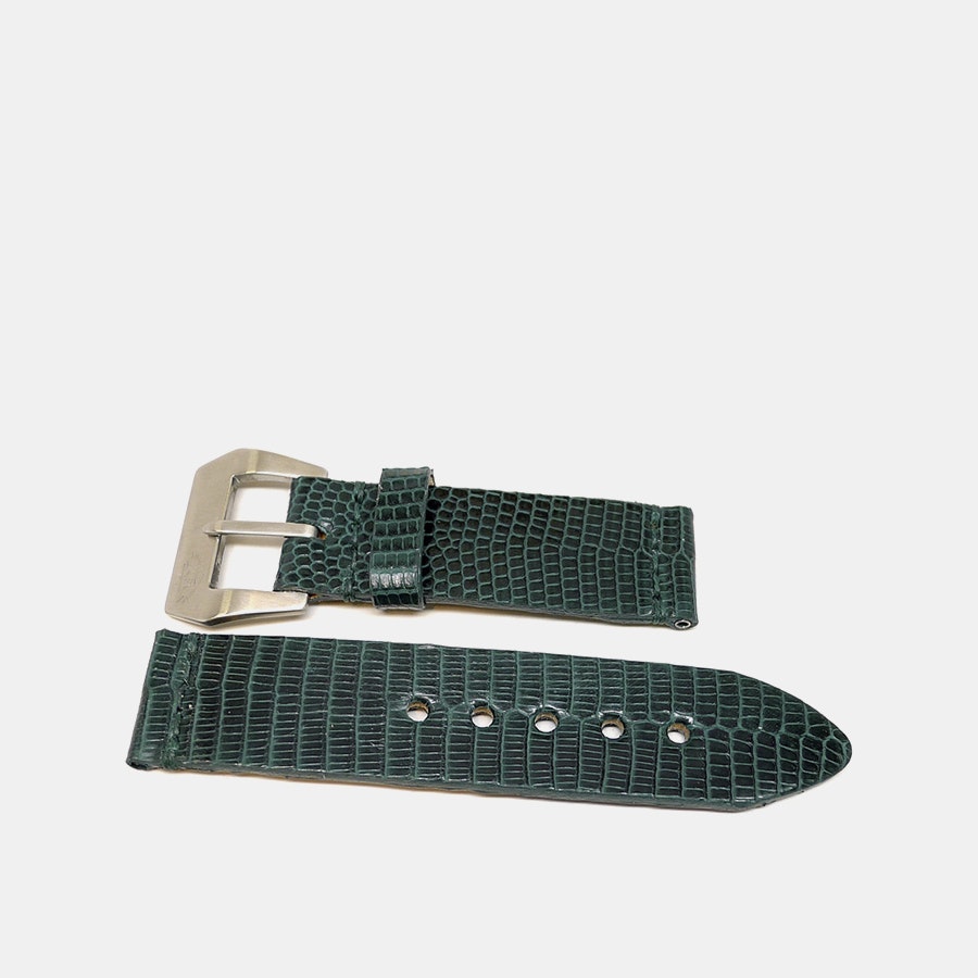 Green lizard watch strap Clearance