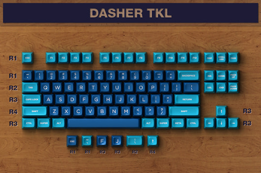 Dasher & Dancer SA Custom Keycap Set