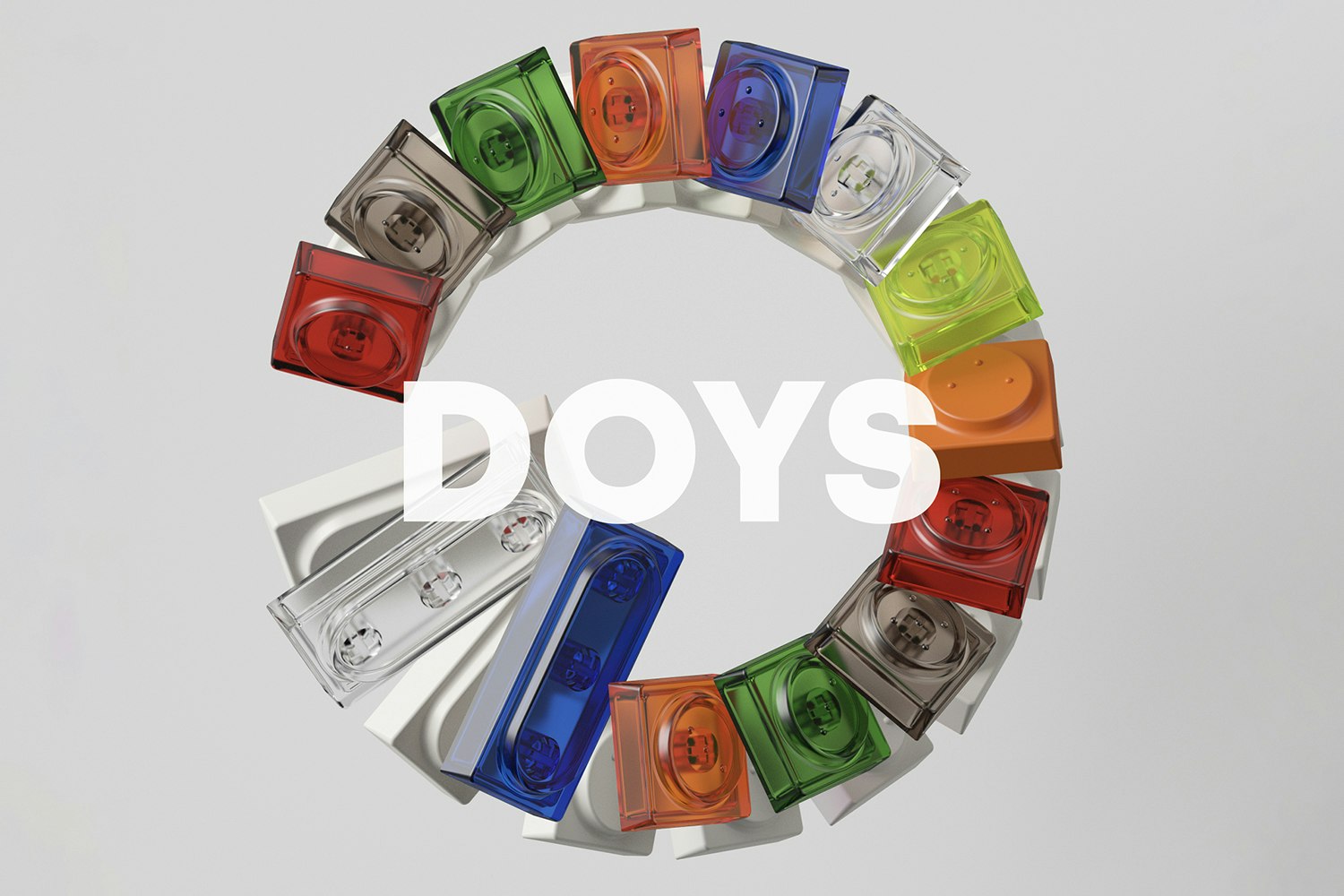 Deadline Studio Doys PC Blank Keycap Set