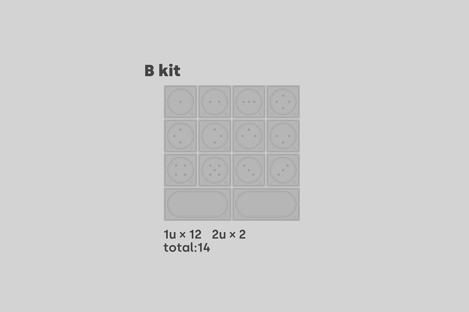 Deadline Studio Doys PC Blank Keycap Set