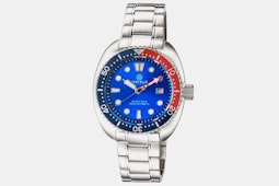 Stainless Steel Case, Blue Dial, Blue & Red Bezel