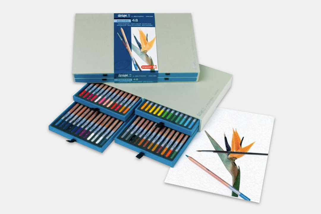 Design Aquarel Pencil Set By Bruynzeel (48 Count)
