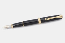 Fountain Pen - Black Lacquer w/ Gold Trim