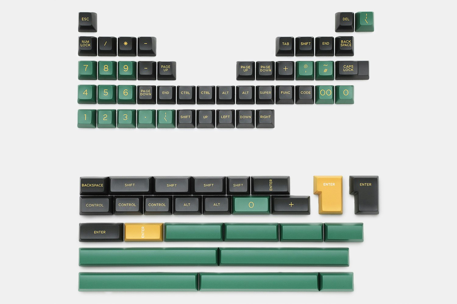 DOMIKEY ABS Doubleshot SA Seals Keycap Set
