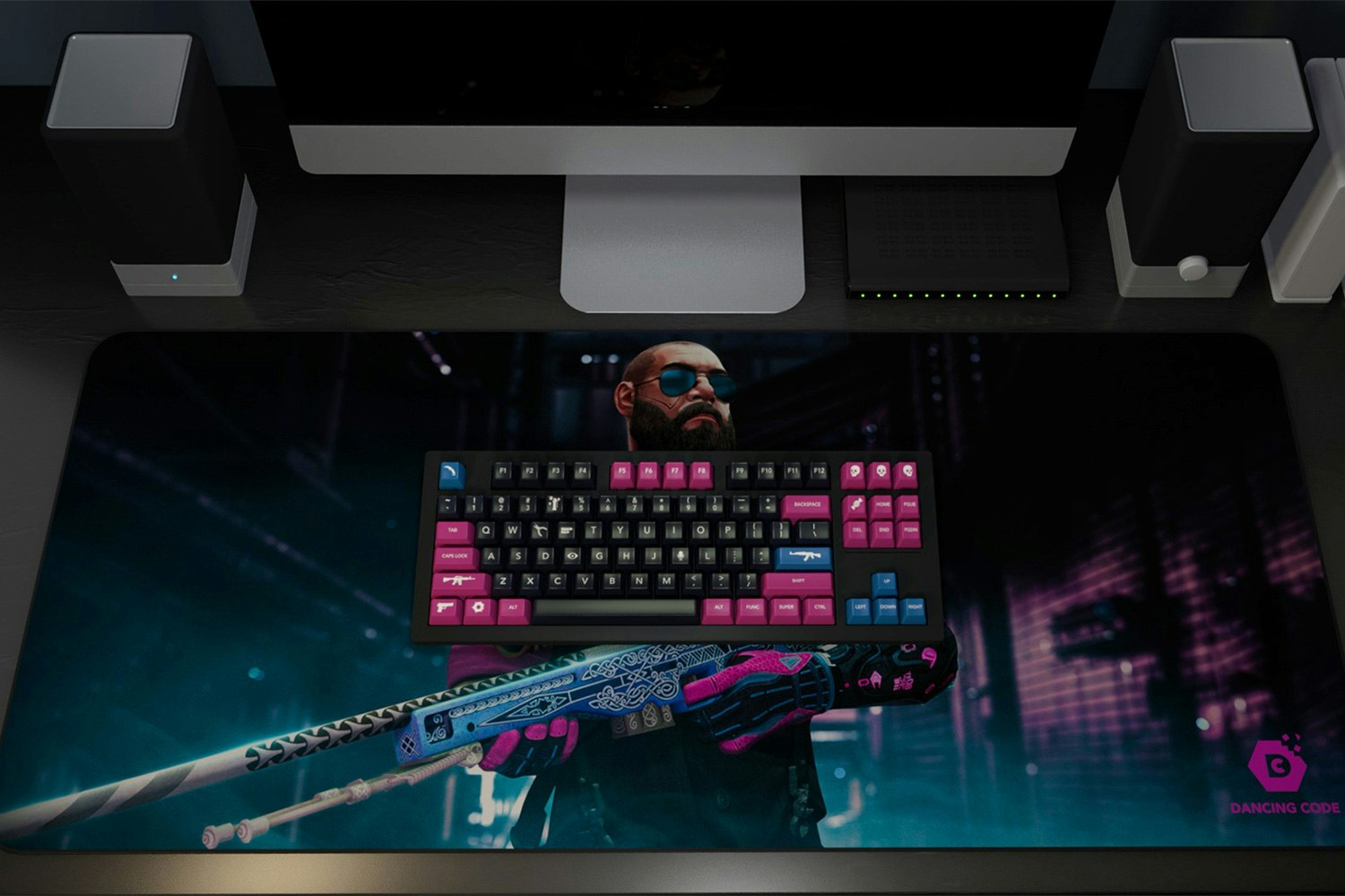 DOMIKEY ABS Doubleshot SA Unbeatable Miami Keycap Set