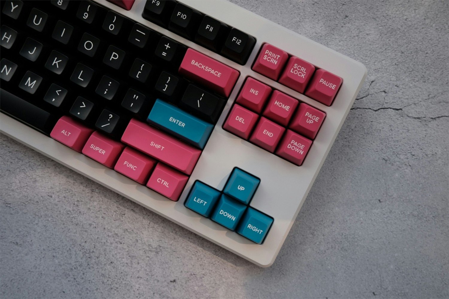 DOMIKEY ABS Doubleshot SA Unbeatable Miami Keycap Set