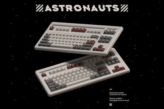 DOMIKEY Astronauts Cherry Tripleshot ABS Keycap Set