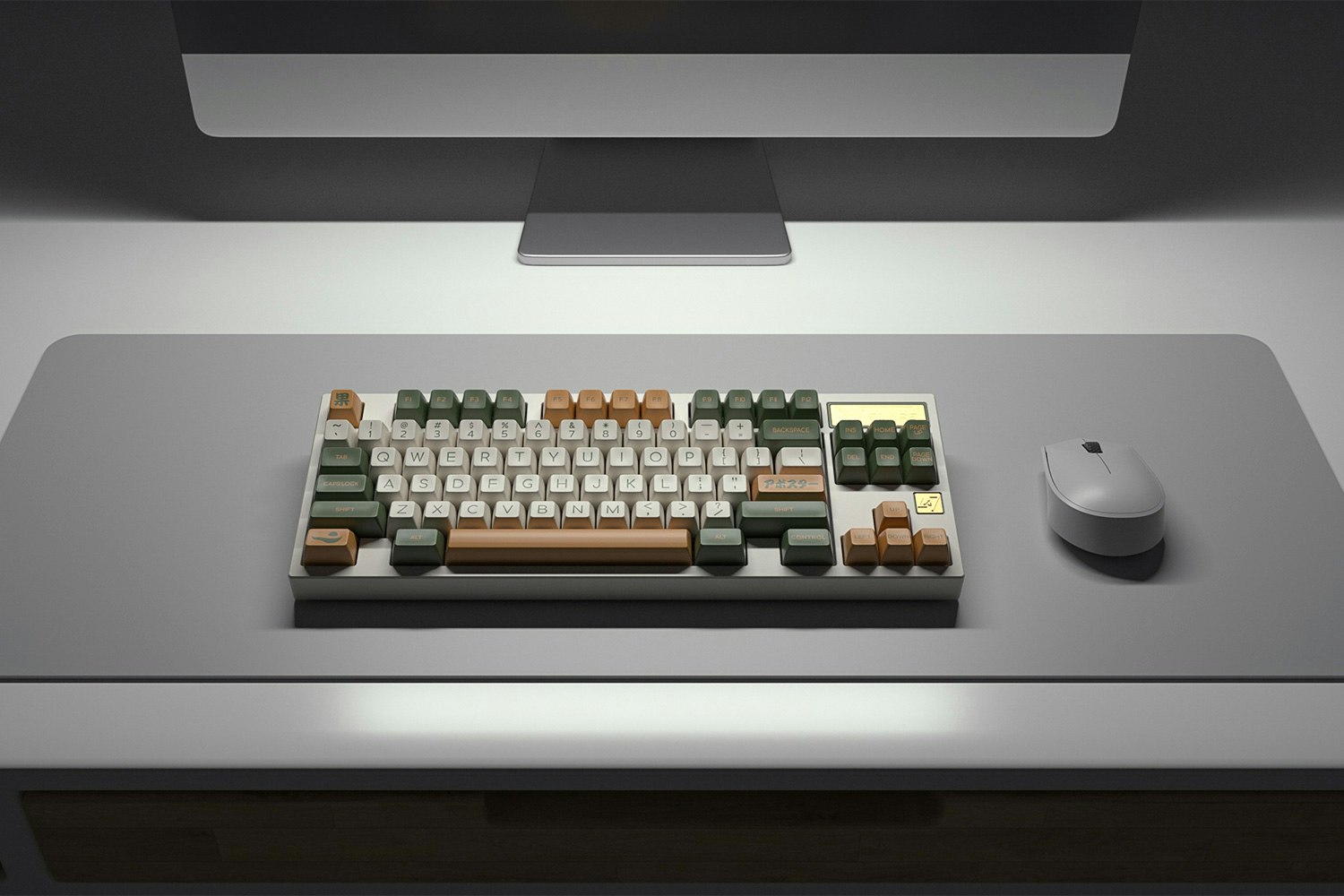 DOMIKEY Avostar ABS Doubleshot SA Keycap Set