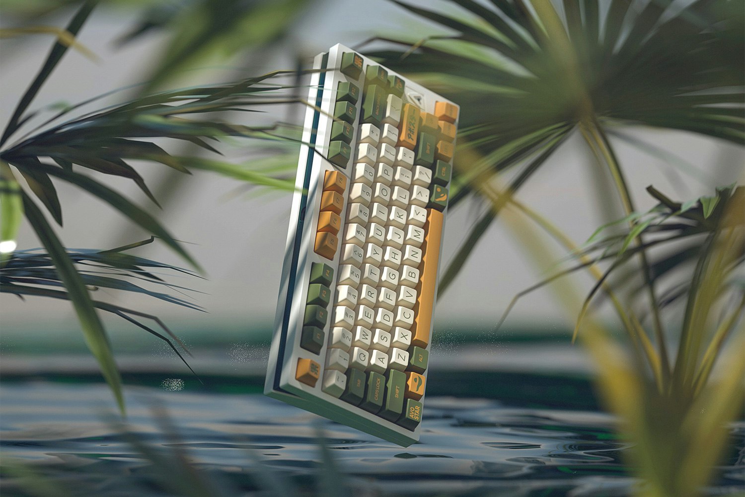 DOMIKEY Avostar ABS Doubleshot SA Keycap Set