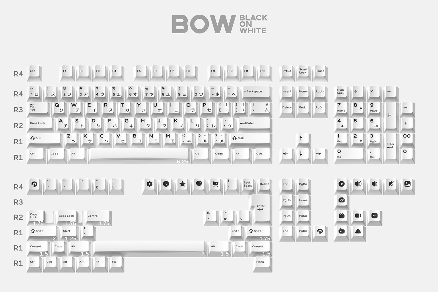 Domikey BOW Dye-Subbed Keycap Set