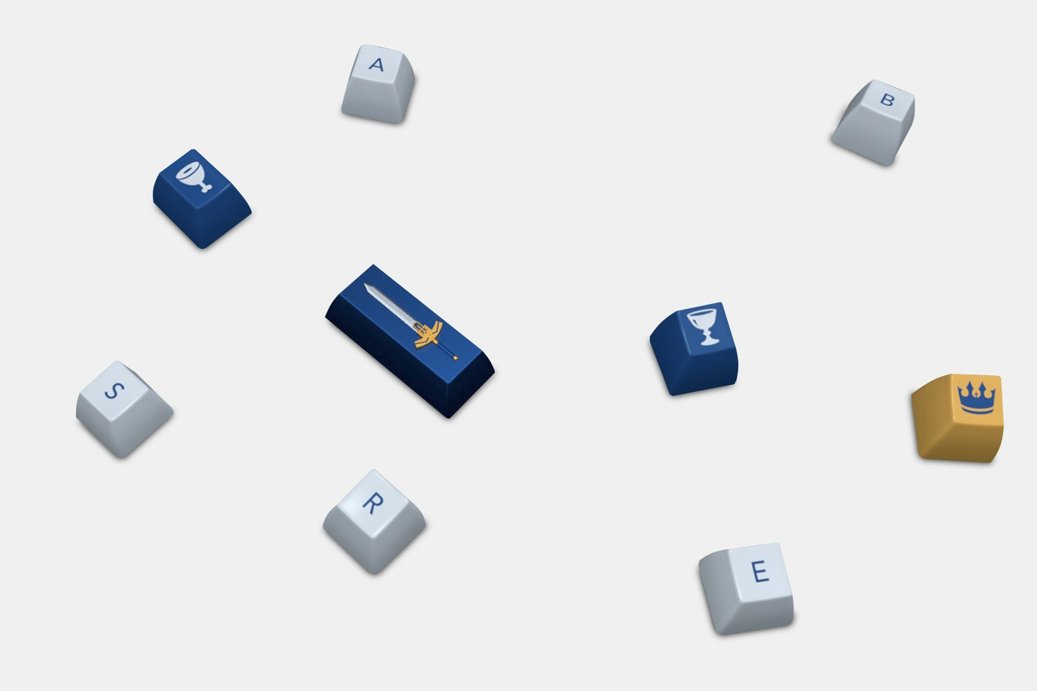 DOMIKEY Knight SA Doubleshot Keycap Set