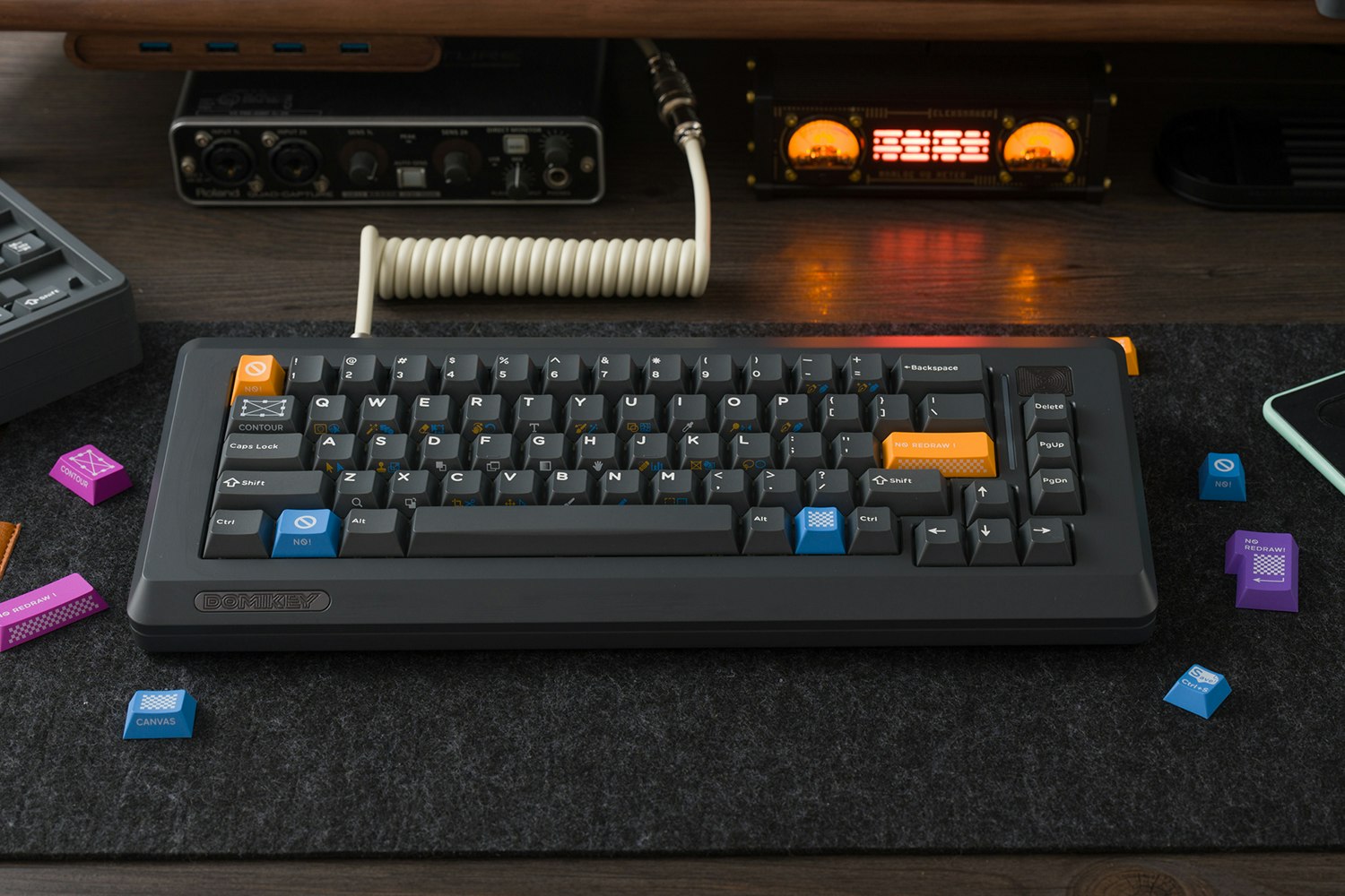 DOMIKEY Productivity PBT Keycap Set Base Graphic Kit Mechanical Keyboards Keycaps PBT